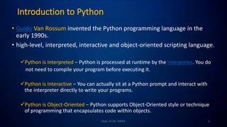 Python for Machine Learning | PPT