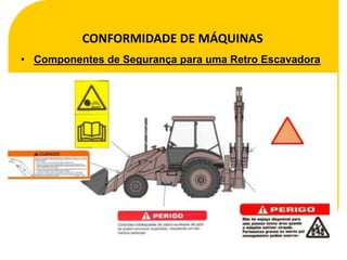 CONFORMIDADE DE MÁQUINAS
• Componentes de Segurança para uma Retro Escavadora
 
