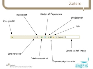 Zotero

Capturer page courante
52

10/02/14
Service Commun de la Documentation

 