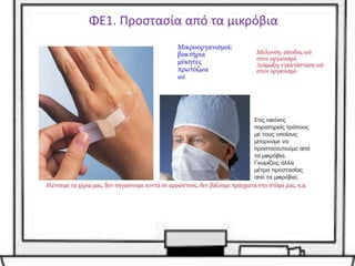 ΦΕ1. Προστασία από τα μικρόβια
 