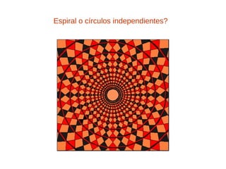 Espiral o círculos independientes? 