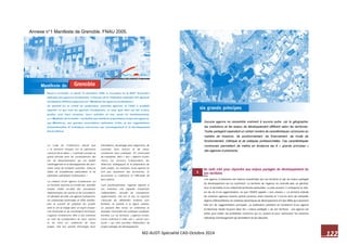 122 M2-AUDT-Spécialité CAD-Octobre 2014 
Annexe n°1 Manifeste de Grenoble, FNAU 2005. 
 