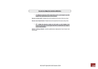 125 M2-AUDT-Spécialité CAD-Octobre 2014 
 