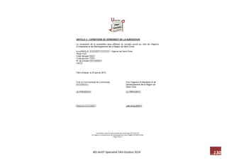 130 M2-AUDT-Spécialité CAD-Octobre 2014 
 