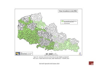 63 M2-AUDT-Spécialité CAD-Octobre 2014 
Figure 24 : carte des communes du Nord-Pas de Calais éligibles au dispositif PER, source : SIGALE Nord Pas de Calais, 2006. Modifications : P.CREPIN, 2014  