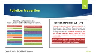 Pollution Prevention
2/26/2024
Department of Civil Engineering
79
 