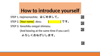 Japanese Introduction Example Comprehensive Introduction to Japanese Language and Culture: Names ...