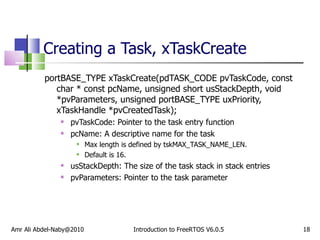 Free FreeRTOS Course-Task Management | PPT