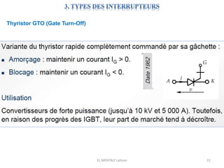 EL MENTALY Lahcen 22
Thyristor GTO (Gate Turn-Off)
 