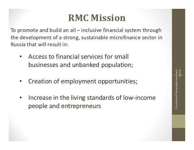 Mikhail Mamuta Improving The Framework For Microcredit