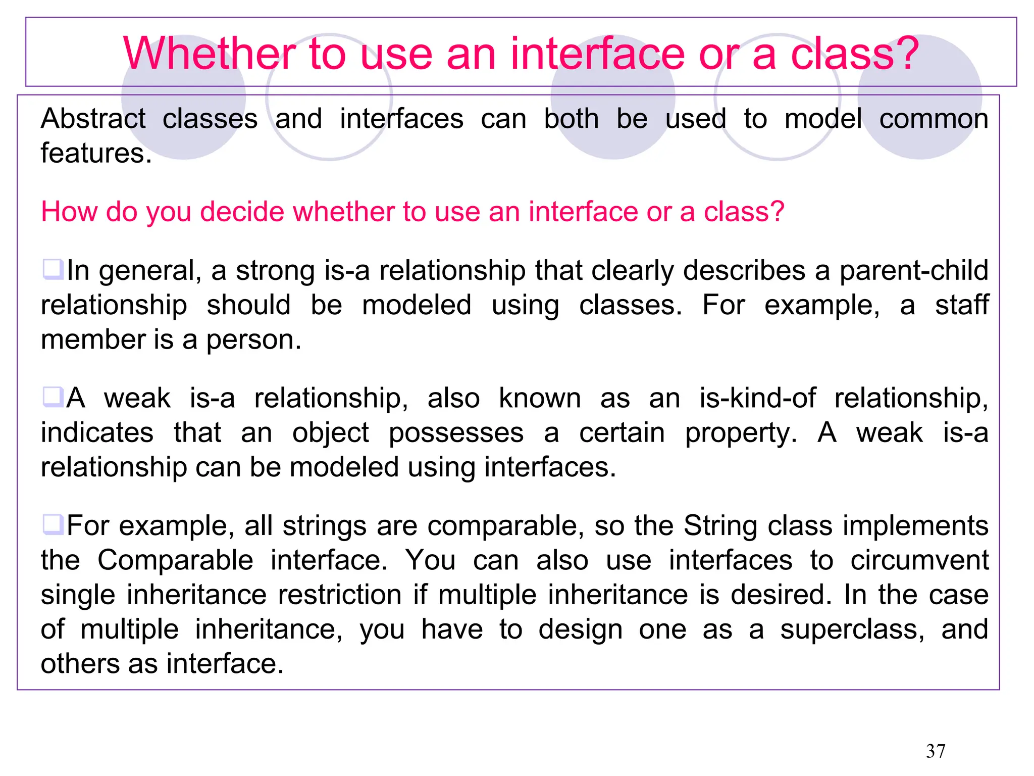 M251_Meeting 6.pdf Abstract classes and interfaces | PDF
