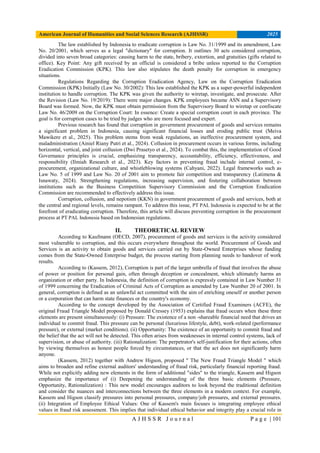 Prevention of Corruption in the Procurement of Goods/Services Process ...