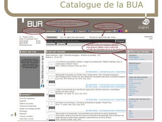 04/11/15
Service commun de la documentation
27
Catalogue de la BUA
 