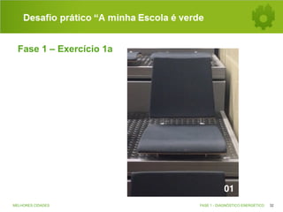 Desafio prático “A minha Escola é verde
Fase 1 – Exercício 1a

MELHORES CIDADES

FASE 1 - DIAGNÓSTICO ENERGÉTICO

32

 