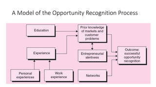 A Model of the Opportunity Recognition Process
 