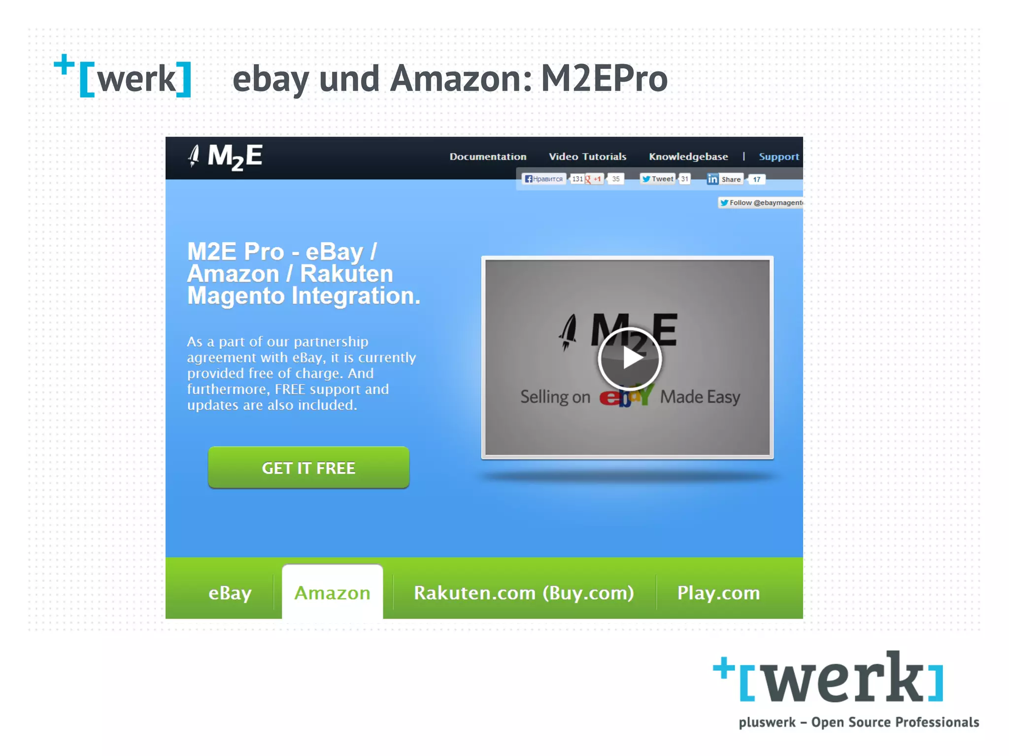 werk ebay und Amazon: M2EPro
 