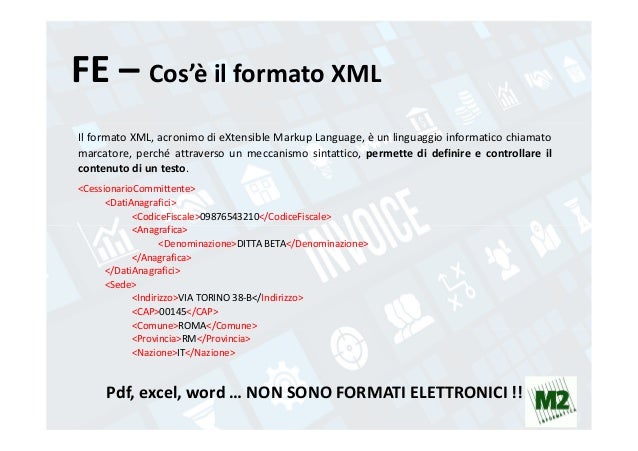 fatturazione elettronica istruzioni per