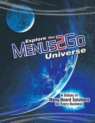 Menus2Go | Menu Boards Catalog