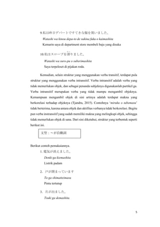 Materi M2KB1- Kalimat Dasar Bahasa Jepang