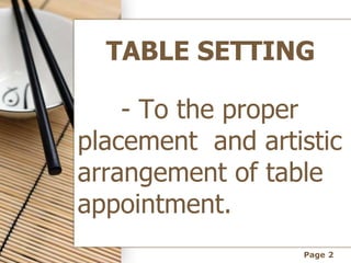 M2L2 TABLE SETTING.ppt