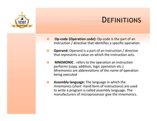 mca is a microcontroller and accmulator is a third year couse | PPT