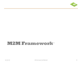 M2M Framework                      TM   	
  




12/12/12   4S Commerce Confidential               8
 
