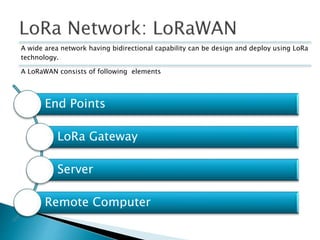 M2 m, iot and smart city solution on LoRaWAN | PPTX