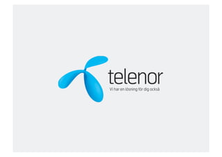 [M2M-Frukostseminarium] Lars Reuterskiöld, Telenor