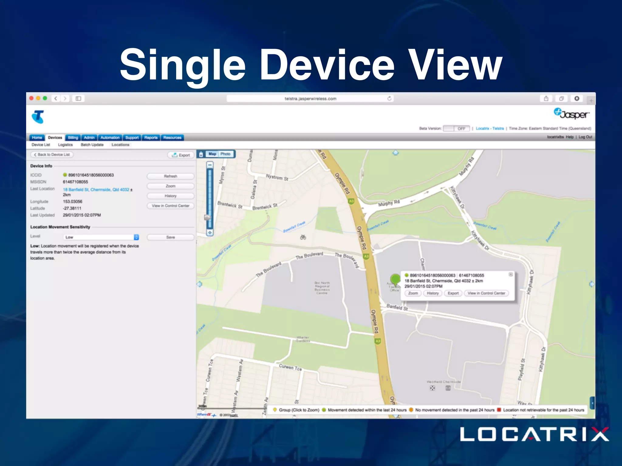 Single Device View
 