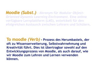 Moodle erklaert mit Lego