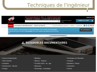 10/09/15
Service commun de la documentation
45
Techniques de l'ingénieur
 