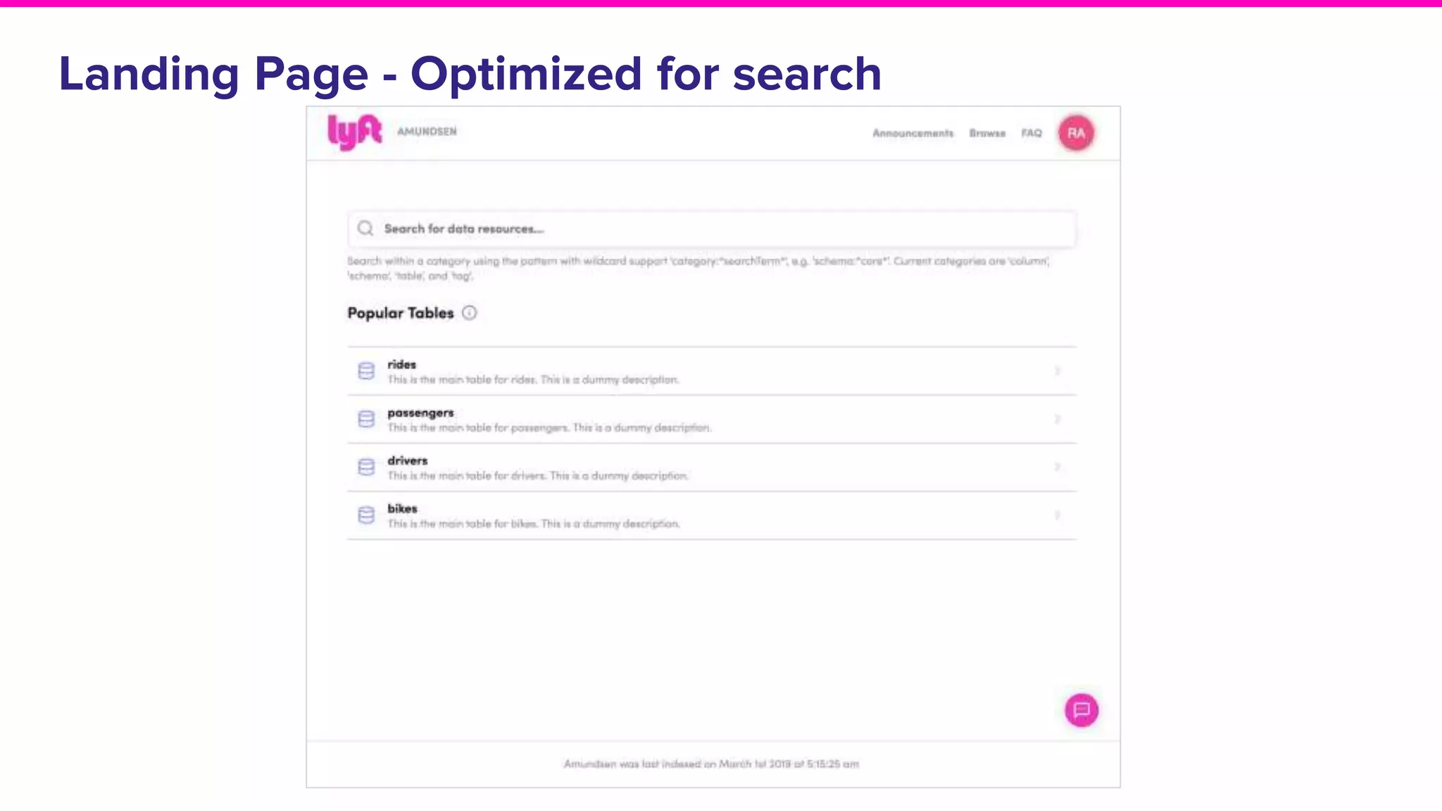 Landing Page - Optimized for search
 