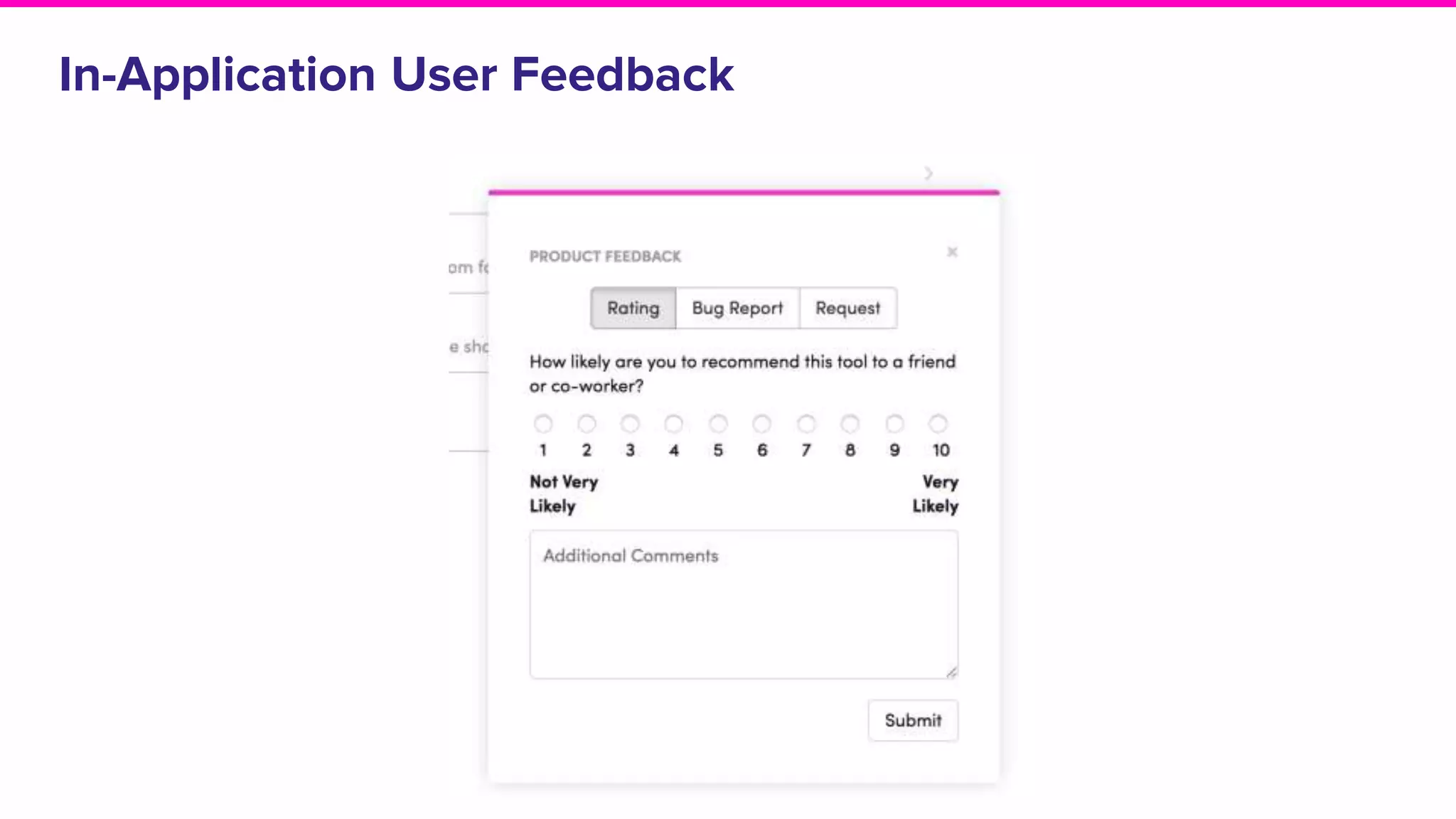 In-Application User Feedback
 