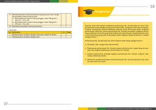 Modul Pendidikan Jarak Jauh Pendidikan Tinggi Kesehatan
Modul Pendidikan Jarak Jauh Jenjang Diploma 3 Program Studi Kebidanan
37
38
Selamat, Anda telah belajar melakukan pemeriksaan Mc. Donald pada ibu hamil. Den-
gan demikian Anda sebagai seorang calon bidan telah menguasai salah satu kompeten-
si dalam memberikan asuhan kebidanan pada ibu hamil, khususnya dalam rangkaian
pemeriksaan abdomen, karena pemeriksaan Mc. Donald merupakan rangkaian pemer-
iksaan abdomen ibu hamil yang tidak terlepas dari pemeriksaan Leopold pada ibu ham-
il. Hal-hal penting yang sudah Anda pelajari dalam kegiatan belajar praktikum ini adalah
sebagai berikut :
Pemeriksaan Mc. Donald pada ibu hamil meliputi tahap-tahap sebagai berikut :
a.	 Persiapan: alat, ruangan dan dokumentasi.
b.	 Pelaksanaan pemeriksaan Mc. Donald meliputi teknik/content: aspek sikap dan per-
ilaku, dan langkah pelaksanaan pemeriksaan Mc. Donald.
c.	 Evaluasi keseluruhan terhadap kegiatan pemeriksaan Mc. Donald, meliputi: siste-
matika, efektif dan efisien.
d.	 Melakukan pendokumentasian hasil pemeriksaan Mc. Donald pada buku KIA, kartu
ibu atau status ibu hamil.
17 Memberitahukan hasil pemeriksaan kepada pasien dan mengin-
terpretasikan taksiran berat janin:
a.	 Bila kepala janin belum masuk panggul: maka TBJ (gram) =
(TFU cm – 12) x 155
b.	 Bila kepala janin sudah masuk panggul: maka TBJ (gram) =
(TFU cm – 11) x 155
18 Mendokumentasikan hasil pemeriksaan
C. EVALUASI
NO KEGIATAN Ya Tidak
1 Melaksanakan tindakan dengan sistematis, efektif & efisien
2 Melaksanakan tindakan dengan baik
Rangkuman
 