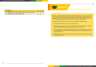 Modul Pendidikan Jarak Jauh Pendidikan Tinggi Kesehatan
Modul Pendidikan Jarak Jauh Jenjang Diploma 3 Program Studi Kebidanan
7
8
Selamat, Anda telah belajar melakukan praktikum pengukuran BB dan TB pada ibu
hamil. Dengan demikian Anda sebagai seorang calon bidan telah menguasai salah satu
kompetensi dalam memberikan asuhan kebidanan pada ibu hamil. Hal-hal penting yang
sudah Anda pelajari dalam panduan praktik klinik ini adalah sebagai berikut :
Pengukuran BB dan TB pada ibu hamil meliputi tahap-tahap sebagai berikut :
a.	 Persiapan: alat dan bahan, ruangan dan dokumentasi.
b.	 Pelaksanaan pengukuran BB dan TB meliputi teknik/content: aspek sikap dan per-
ilaku, dan langkah pelaksanaan pemeriksaan fisik umum ibu hamil.
c.	 Evaluasi keseluruhan terhadap kegiatan pengukuran BB dan TB ibu hamil, melipu-
ti: sistematika, efektif dan efisien. Perhatikan hal-hal yang mempengaruhi bias pen-
gukuran BB dan TB.
d.	 Melakukan pendokumentasian hasil pengukuran BB dan TB pada buku KIA, kartu ibu
atau status ibu hamil.
C. EVALUASI
NO KEGIATAN Ya Tidak
1 Melaksanakan tindakan dengan sistematis, efektif & efisien
2 Melaksanakan tindakan dengan baik
Rangkuman
 