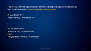 data science machine learning | 7 - python conditional... Python for Machine Learning | PDF
