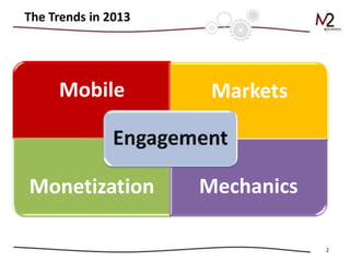 The Trends in 2013




     Mobile           Markets



                     Mechanics

                                 2
 