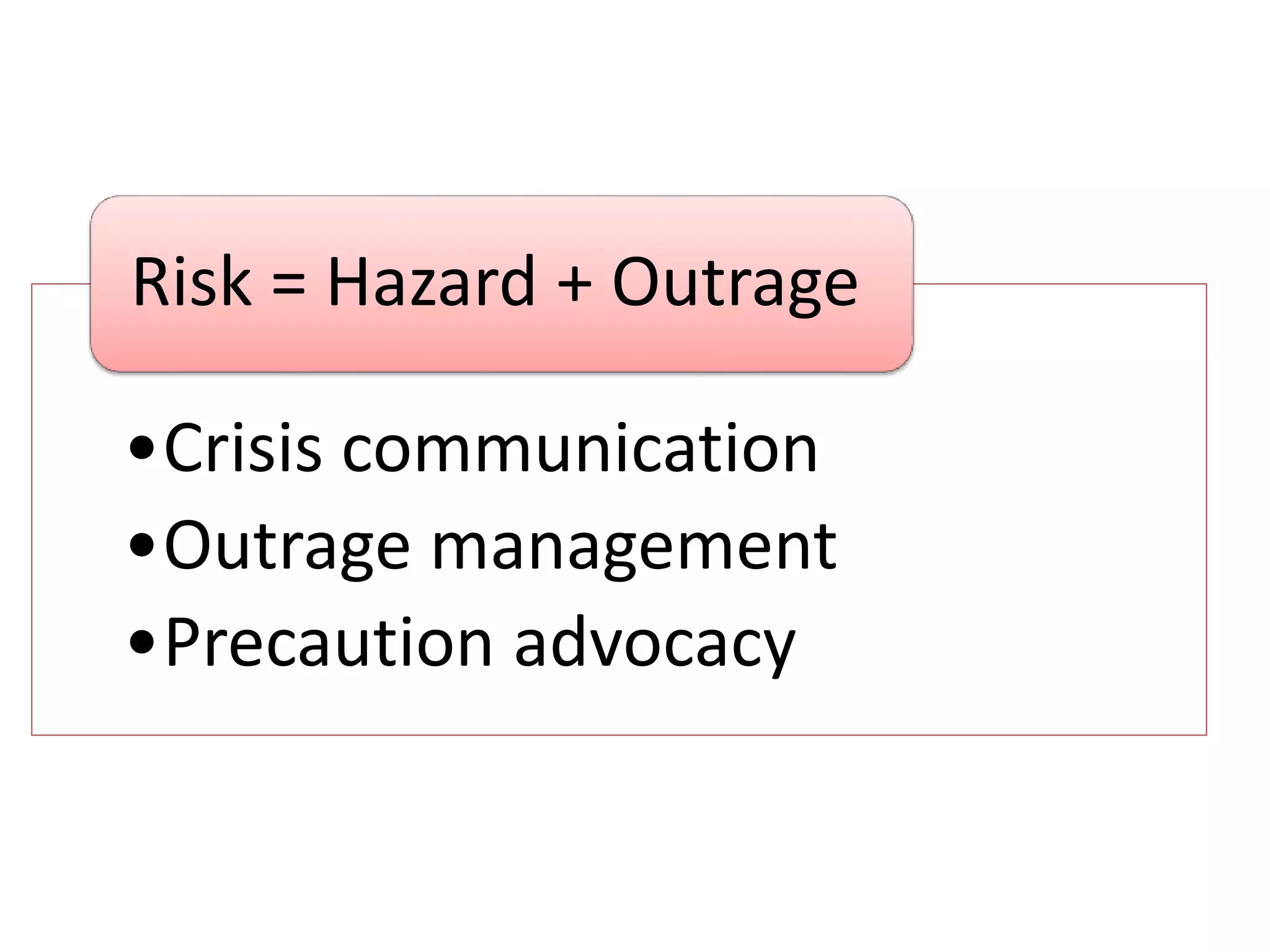 Risk perception: thinking vs. feeling | PPTX