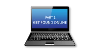 PART 1:
GET FOUND ONLINE
 