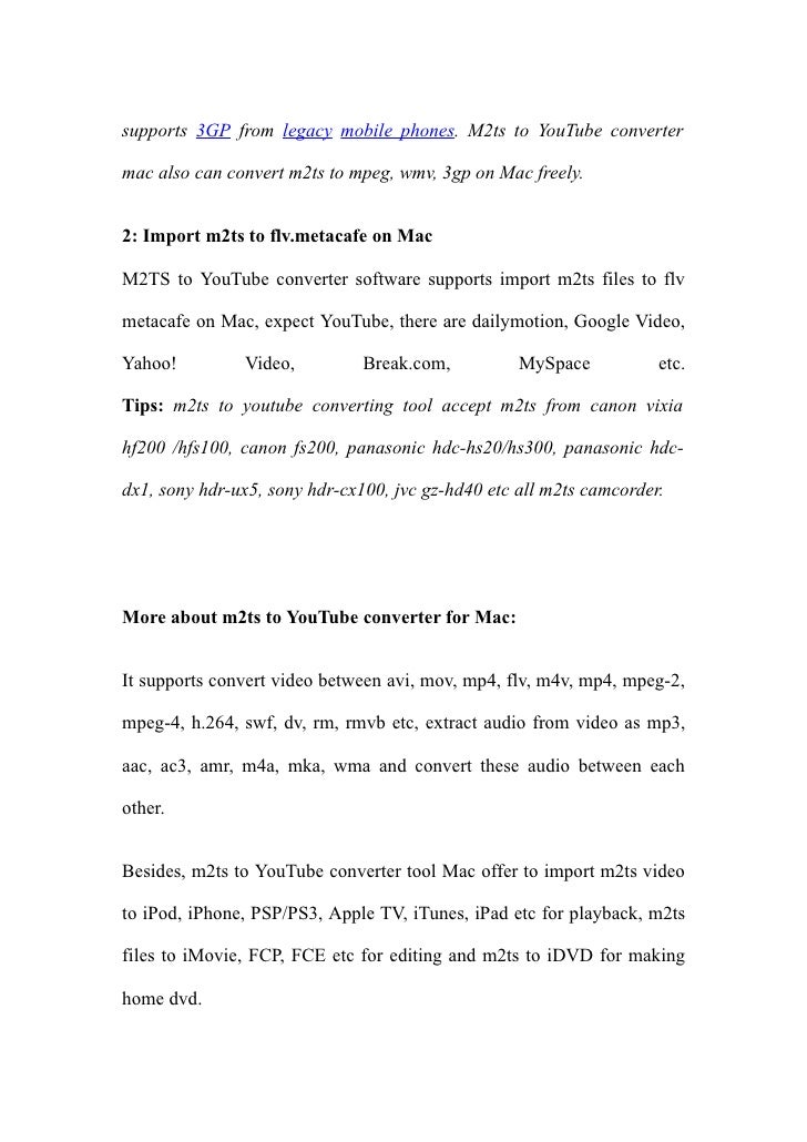 M2ts To Flv You Tube Converter For Mac123