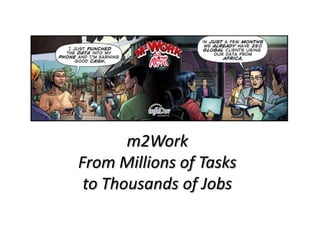 m2Work
From Millions of Tasks
 to Thousands of Jobs
 