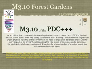 M3.10  PDC+++ ,[object Object],[object Object],[object Object],of the an integral exploration M3.10  Forest Gardens PDC + + + 