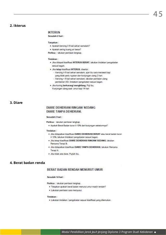 Gambar Balita Diare Modul 3 MTBS