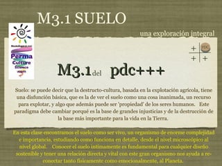 M3.1  pdc+++ ,[object Object],[object Object],del M3.1 SUELO una exploración integral PDC + + + 