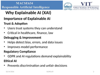 M3. Explainable Artificial Intelligence - | PPTX