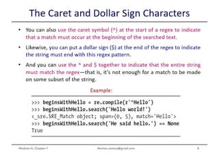 Python Programming ADP VTU CSE 18CS55 Module 3 Chapter 7 - B | PPT
