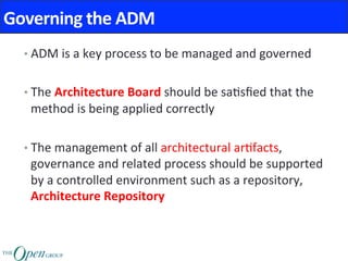TOGAF Classroom Series - M3 intro-adm | PDF
