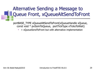 Message Queue Freertos FreeRTOS Course - Queue Management | PPT