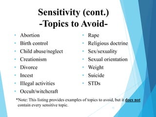 Sensitivity Topics M3-Reviewing the Assessment-June 2014-FINAL | PPTX