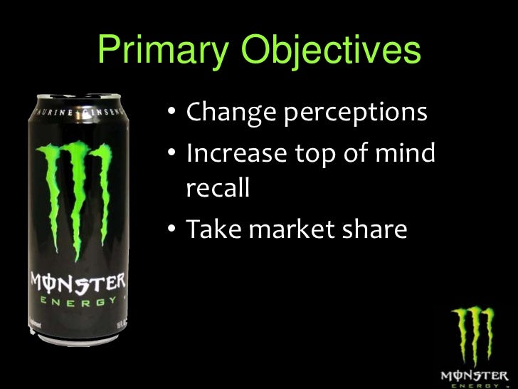 monster energy source take in targeted market monster electrical power drink up specific market